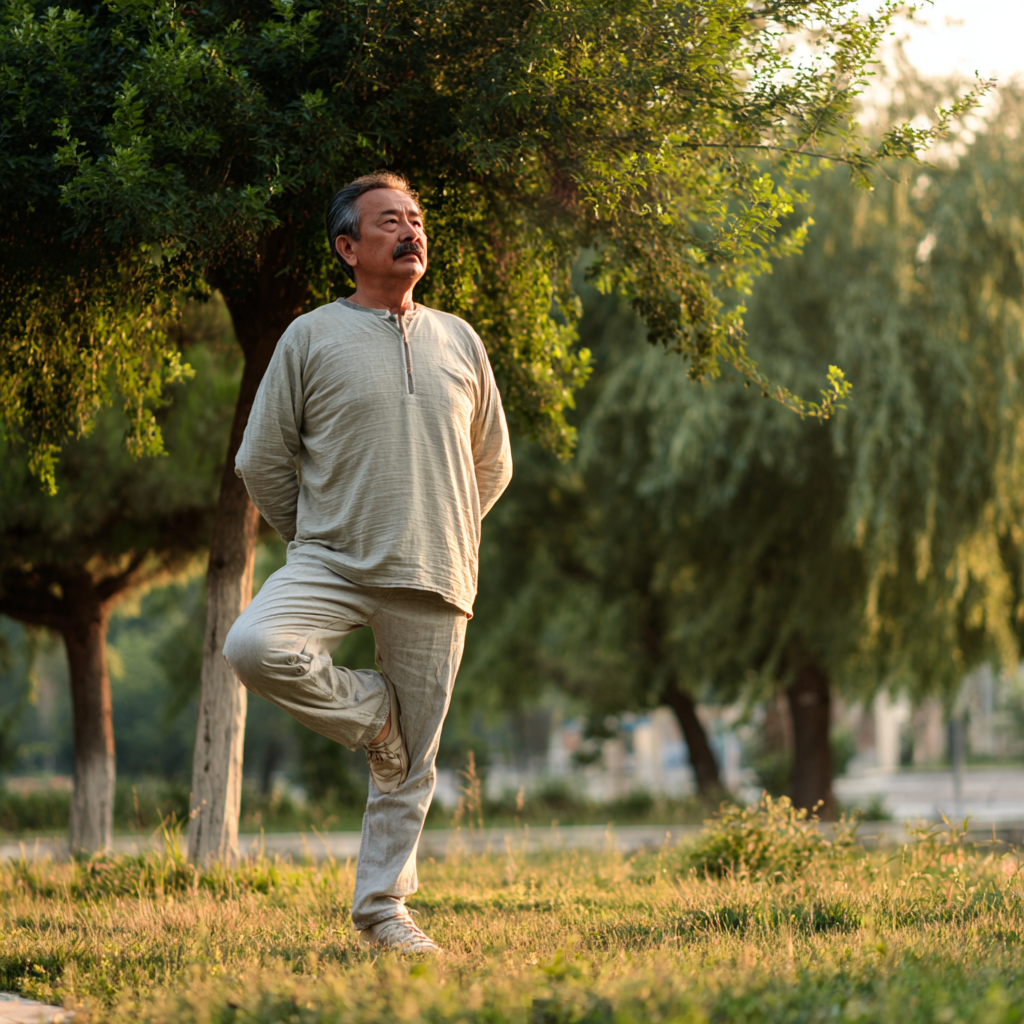 An'anaviy yoga amaliyoti - tinch muhitda meditation pozasi